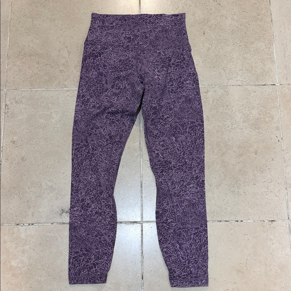 lululemon athletica Purple Patterned Leggings